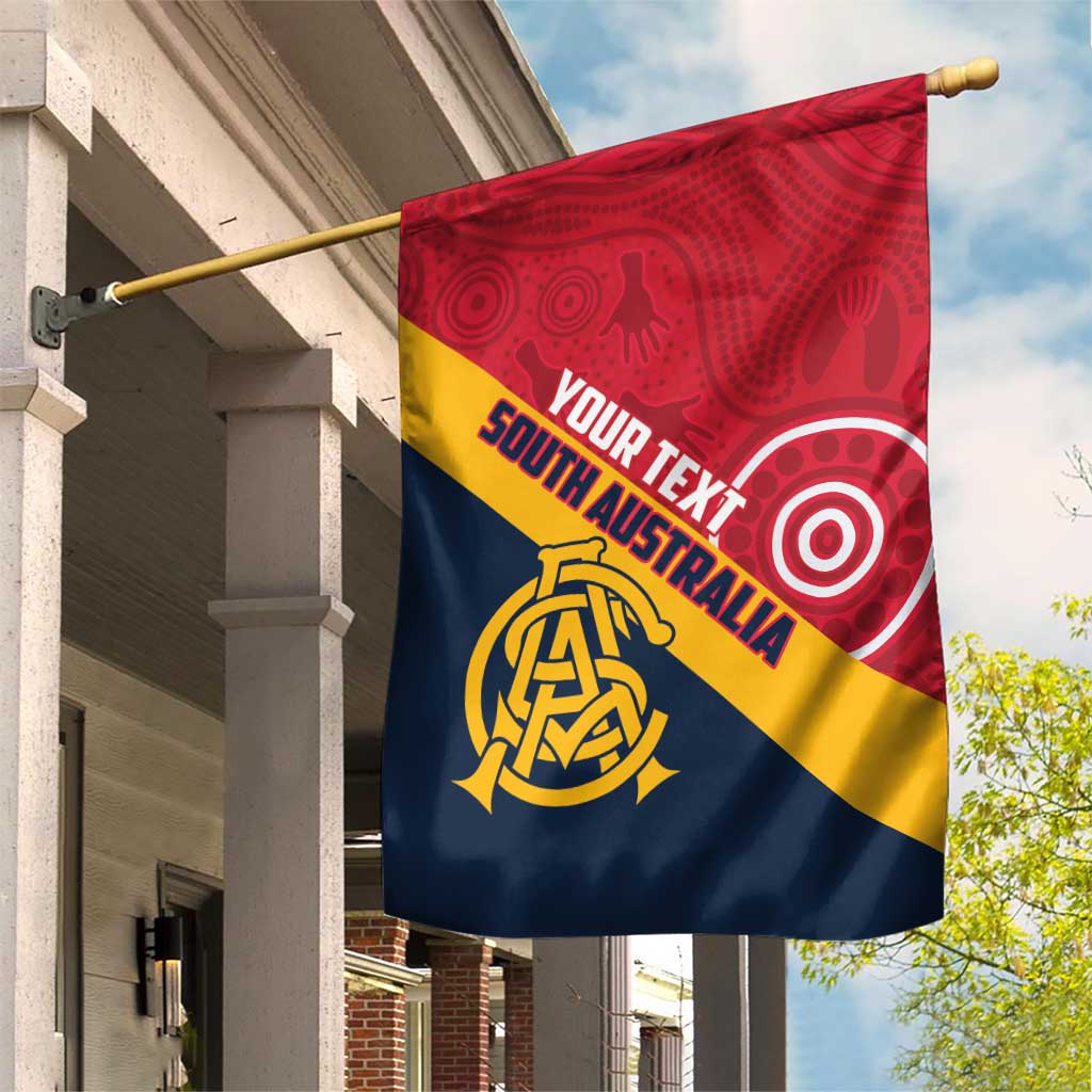 Custom South Australia Cricket Garden Flag Go Champions - Aboriginal Art - Vibe Hoodie Shop