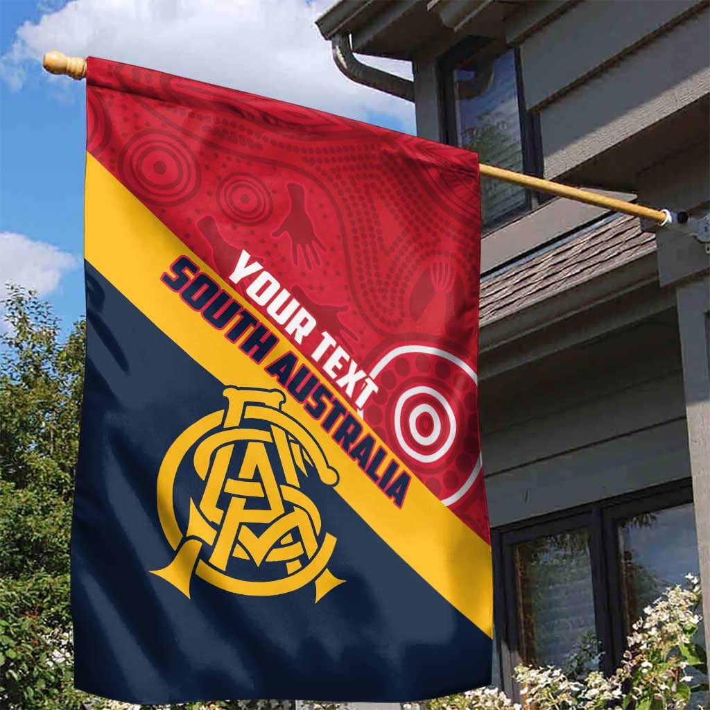 Custom South Australia Cricket Garden Flag Go Champions - Aboriginal Art - Vibe Hoodie Shop