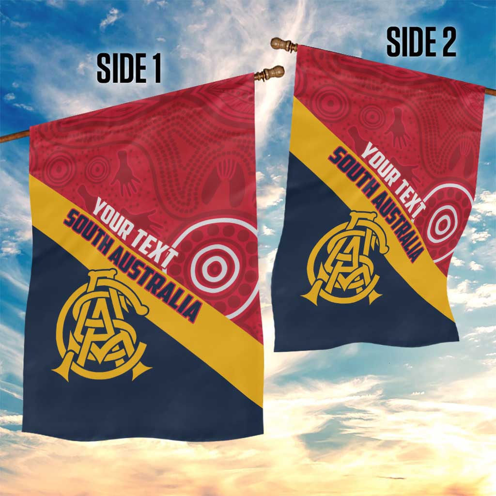 Custom South Australia Cricket Garden Flag Go Champions - Aboriginal Art - Vibe Hoodie Shop