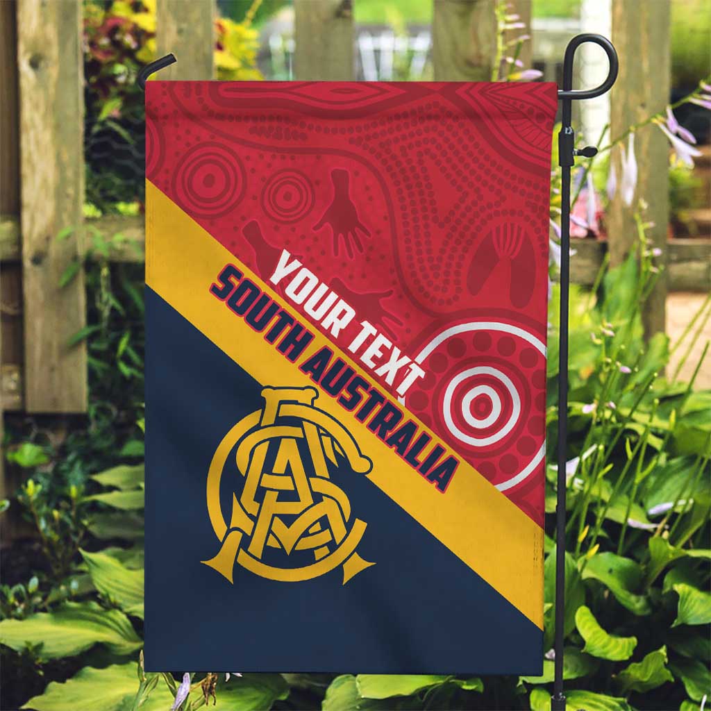 Custom South Australia Cricket Garden Flag Go Champions - Aboriginal Art - Vibe Hoodie Shop