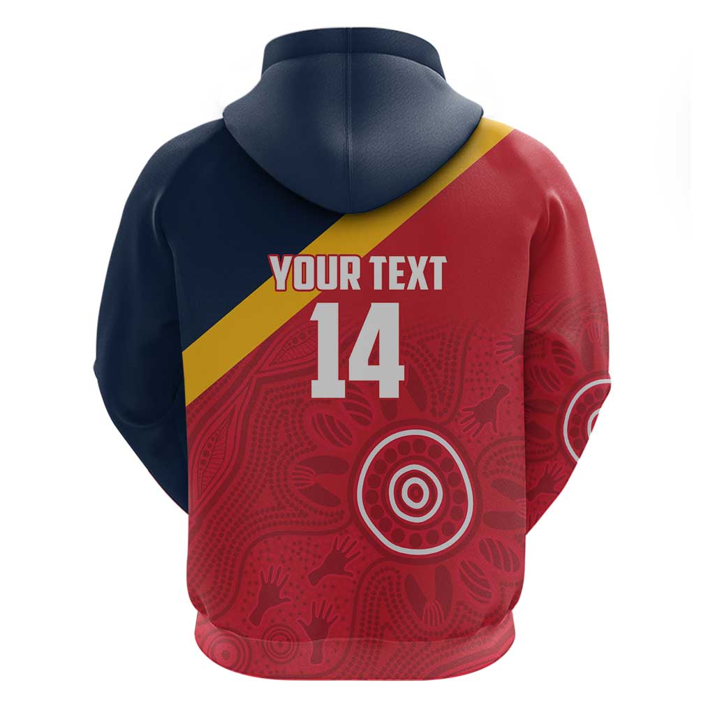 Custom South Australia Cricket Hoodie Go Champions - Aboriginal Art - Vibe Hoodie Shop