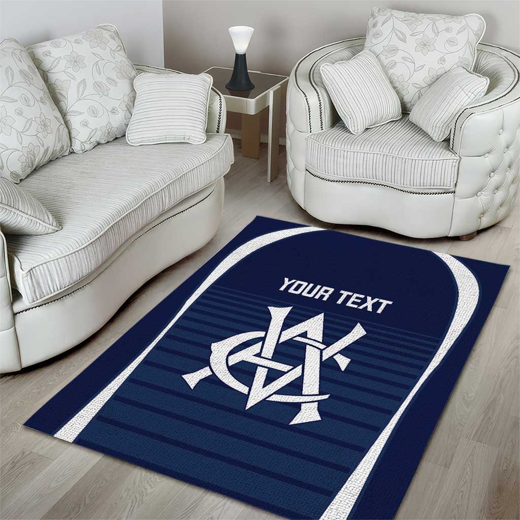 Custom Victoria Cricket Area Rug Go Champions - Sporty Style - Vibe Hoodie Shop