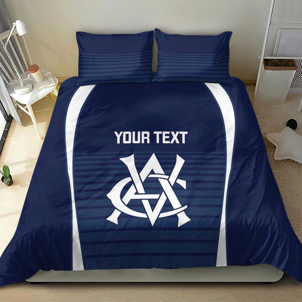Custom Victoria Cricket Bedding Set Go Champions - Sporty Style - Vibe Hoodie Shop