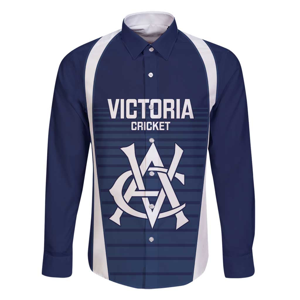 Custom Victoria Cricket Family Matching Long Sleeve Bodycon Dress and Hawaiian Shirt Go Champions - Sporty Style