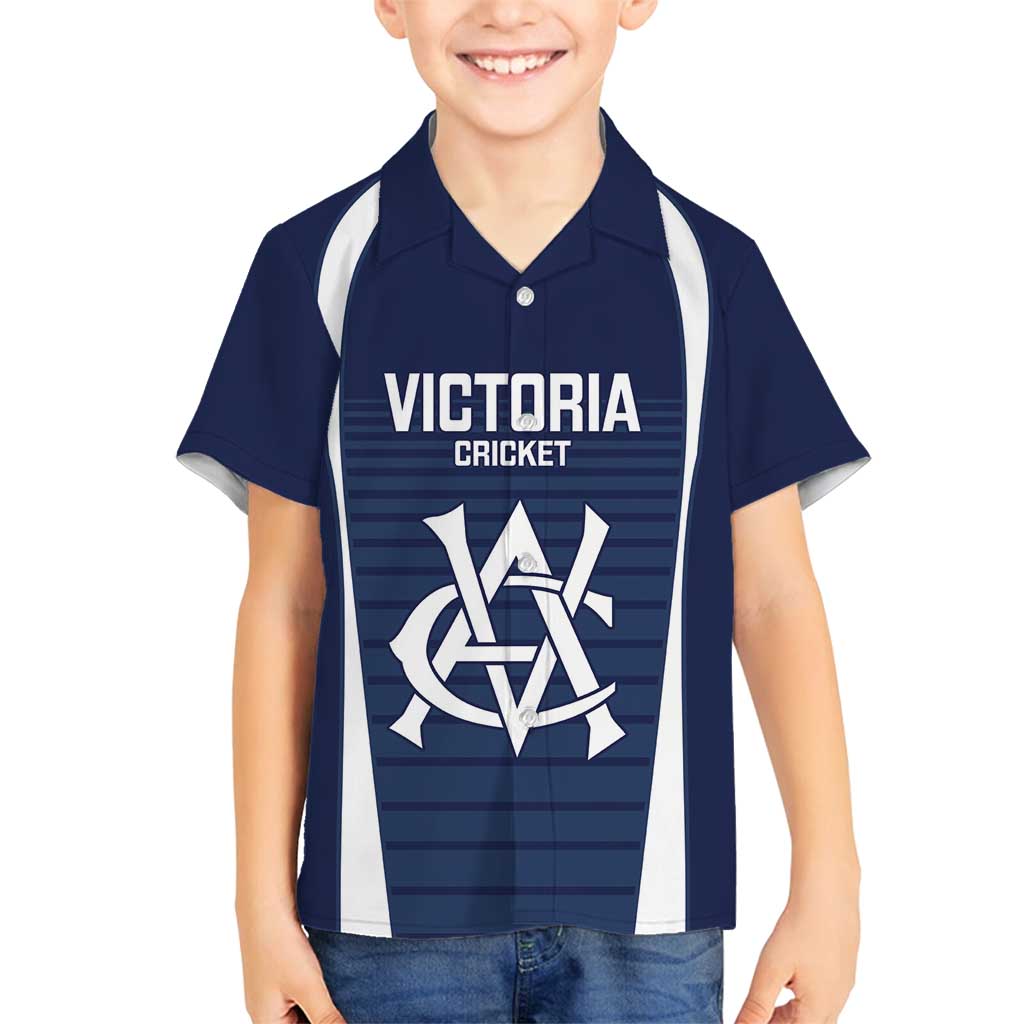 Custom Victoria Cricket Family Matching Long Sleeve Bodycon Dress and Hawaiian Shirt Go Champions - Sporty Style