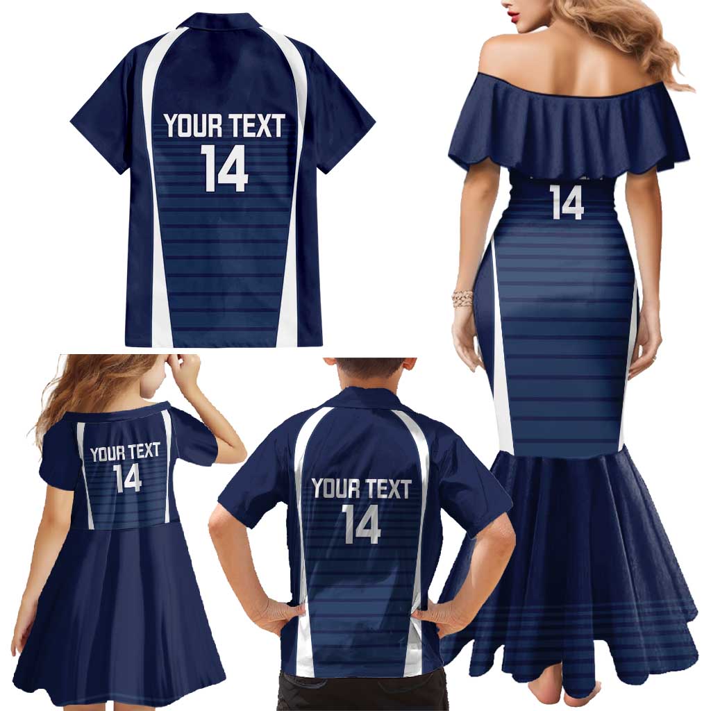 Custom Victoria Cricket Family Matching Mermaid Dress and Hawaiian Shirt Go Champions - Sporty Style