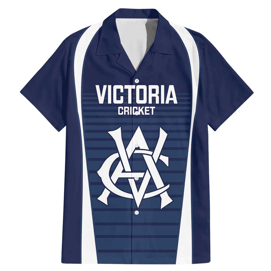 Custom Victoria Cricket Family Matching Mermaid Dress and Hawaiian Shirt Go Champions - Sporty Style