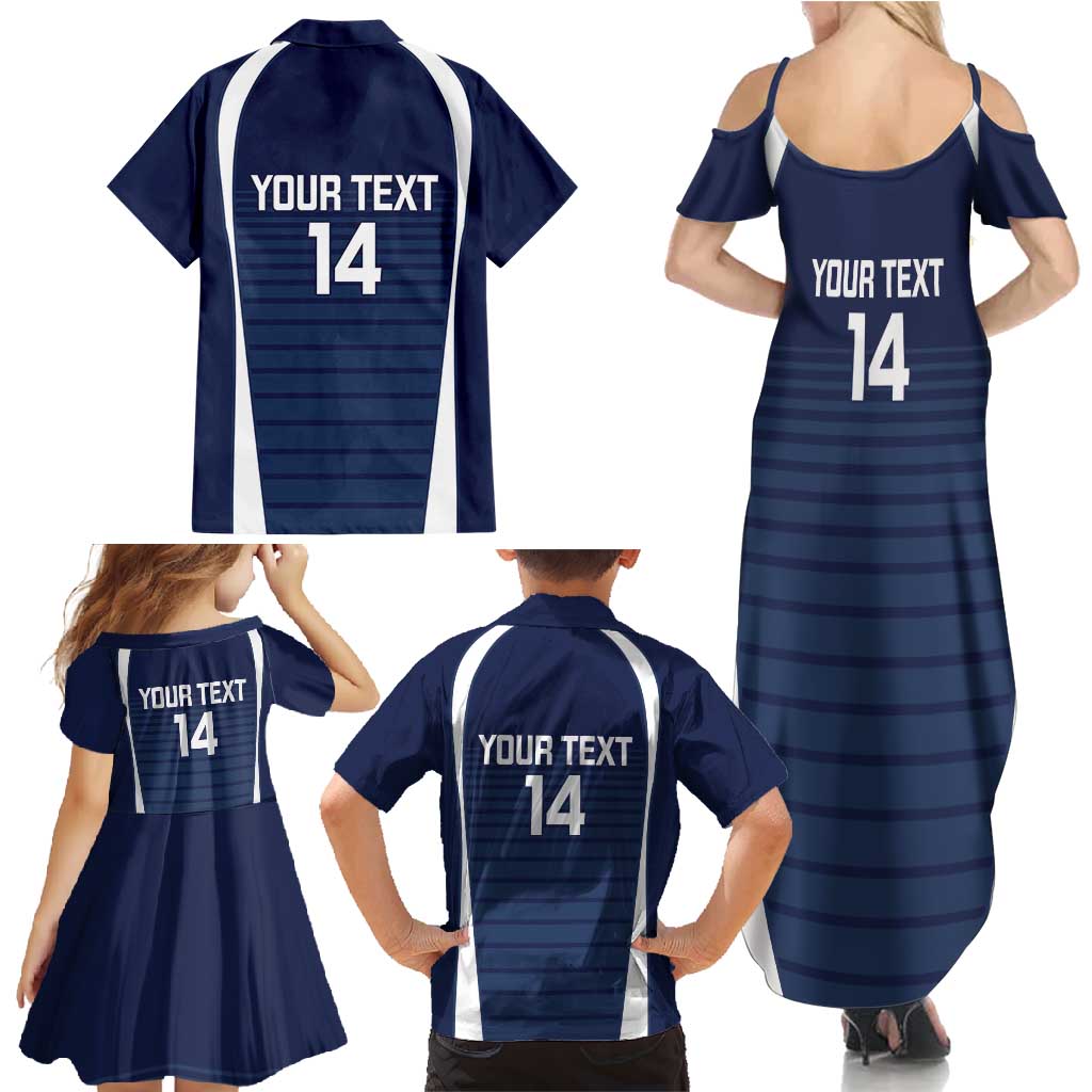 Custom Victoria Cricket Family Matching Summer Maxi Dress and Hawaiian Shirt Go Champions - Sporty Style