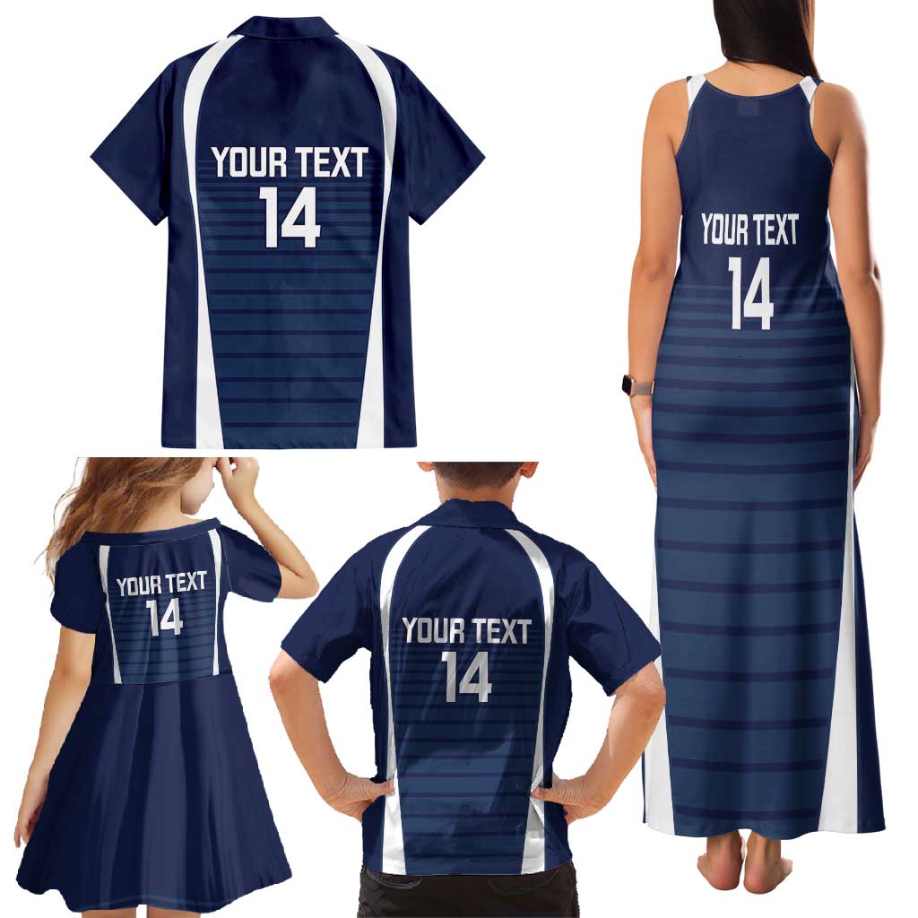 Custom Victoria Cricket Family Matching Tank Maxi Dress and Hawaiian Shirt Go Champions - Sporty Style