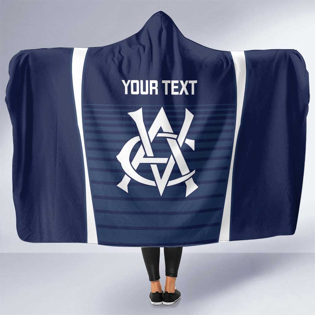 Custom Victoria Cricket Hooded Blanket Go Champions - Sporty Style