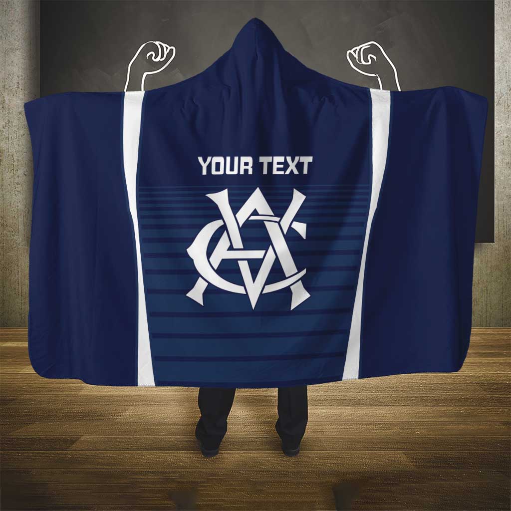 Custom Victoria Cricket Hooded Blanket Go Champions - Sporty Style
