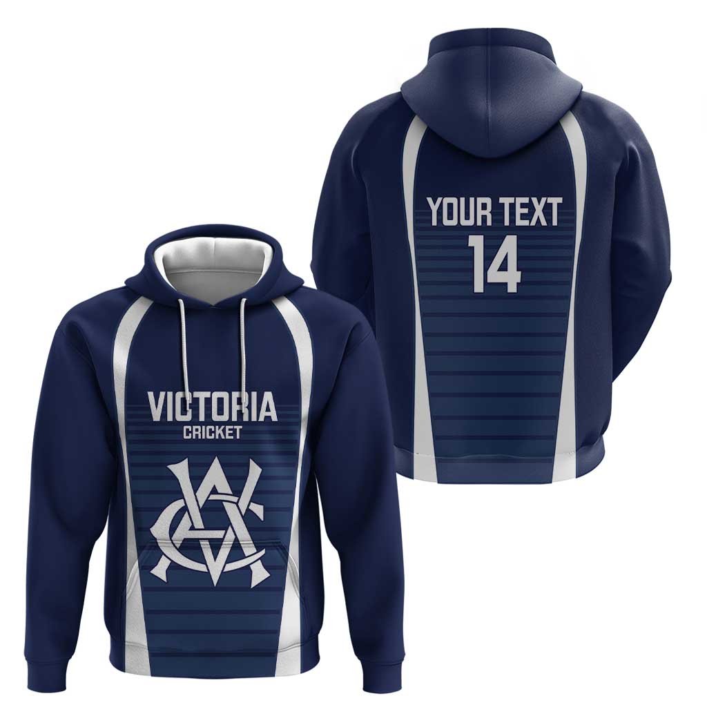 Custom Victoria Cricket Hoodie Go Champions - Sporty Style - Vibe Hoodie Shop