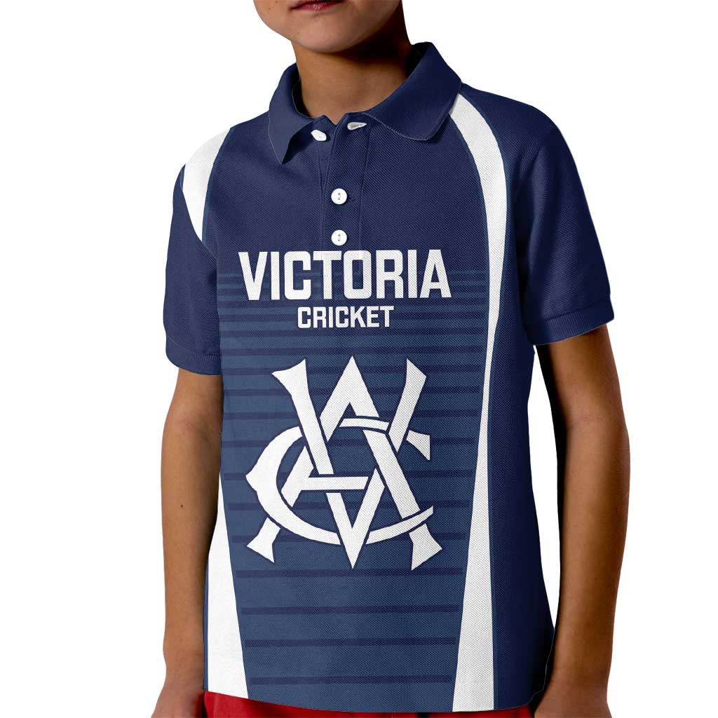 Custom Victoria Cricket Kid Polo Shirt Go Champions - Sporty Style - Vibe Hoodie Shop