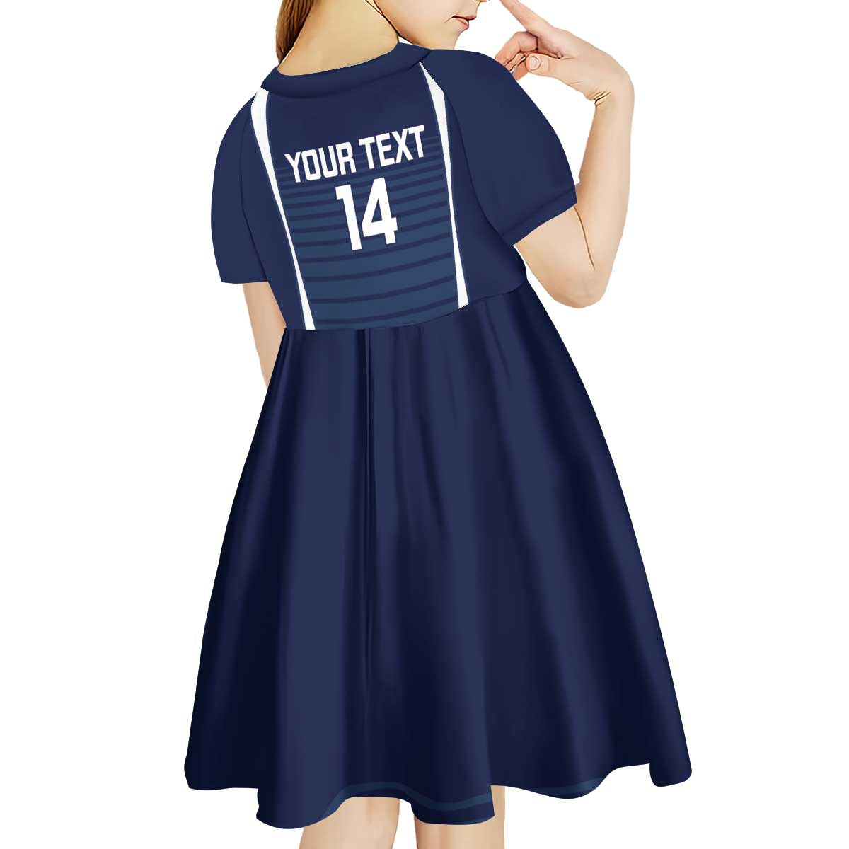 Custom Victoria Cricket Kid Short Sleeve Dress Go Champions - Sporty Style - Vibe Hoodie Shop