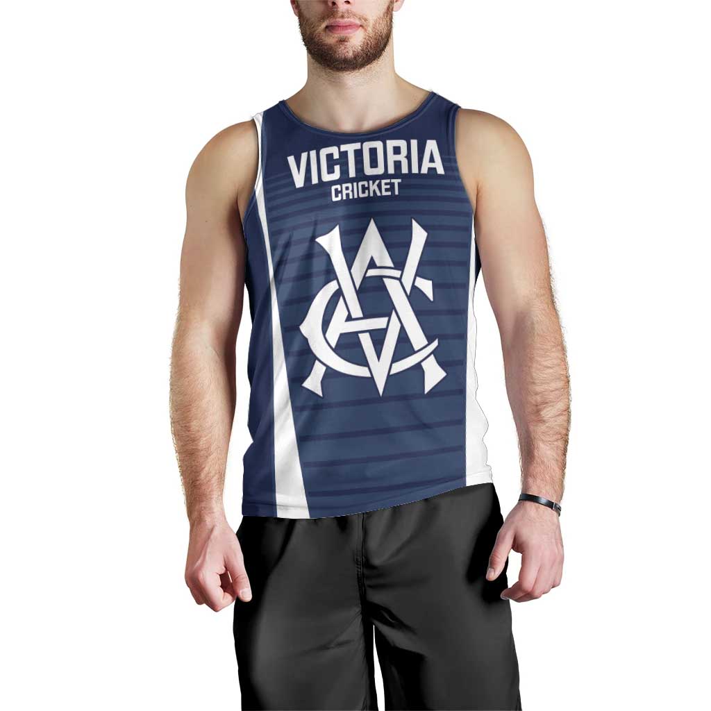 Custom Victoria Cricket Men Tank Top Go Champions - Sporty Style - Vibe Hoodie Shop