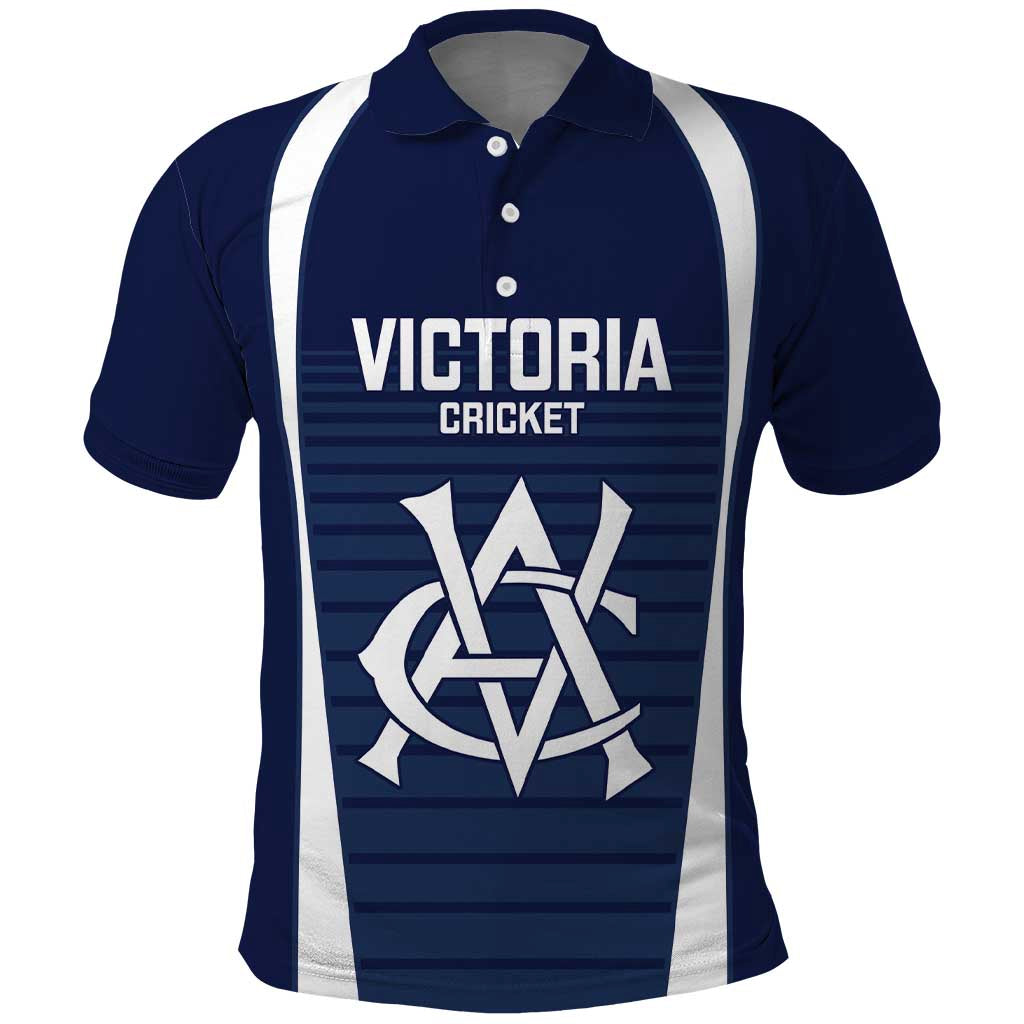 Custom Victoria Cricket Polo Shirt Go Champions - Sporty Style - Vibe Hoodie Shop