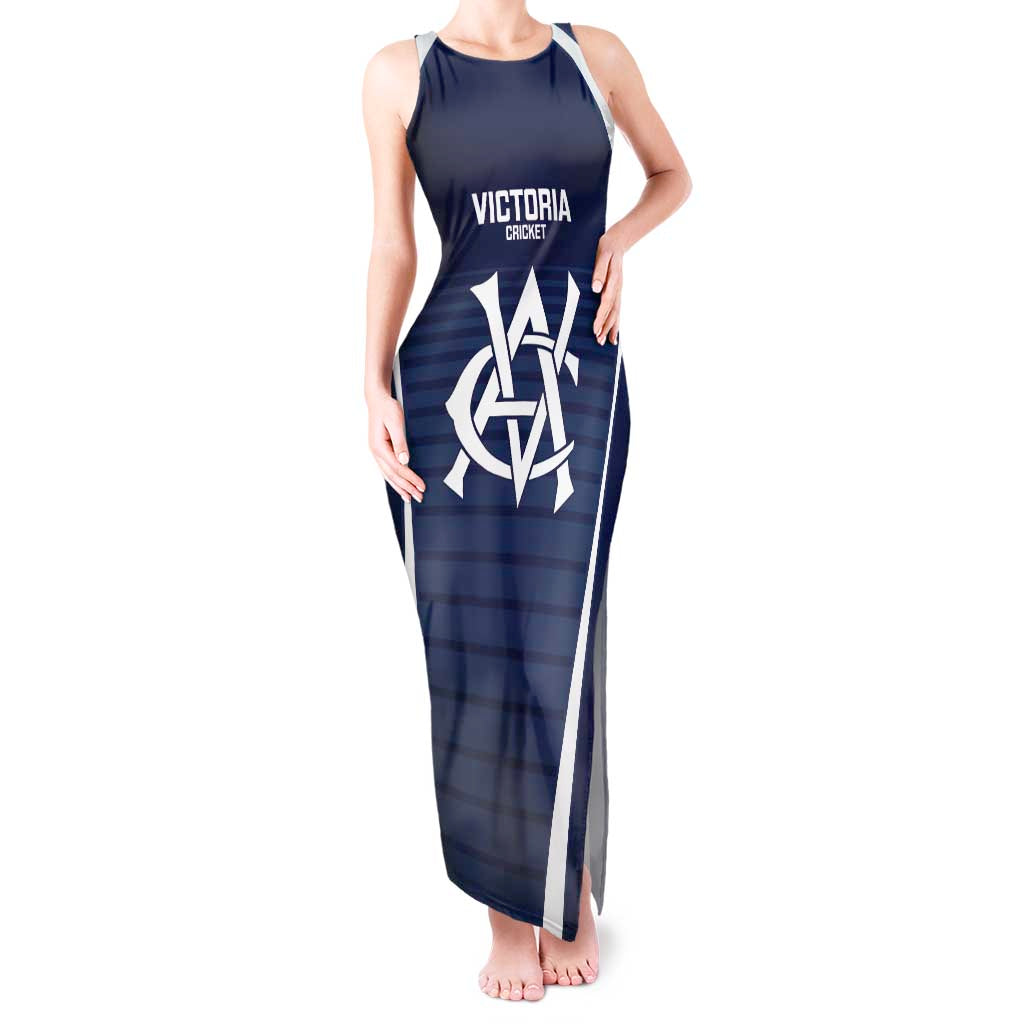 Custom Victoria Cricket Tank Maxi Dress Go Champions - Sporty Style