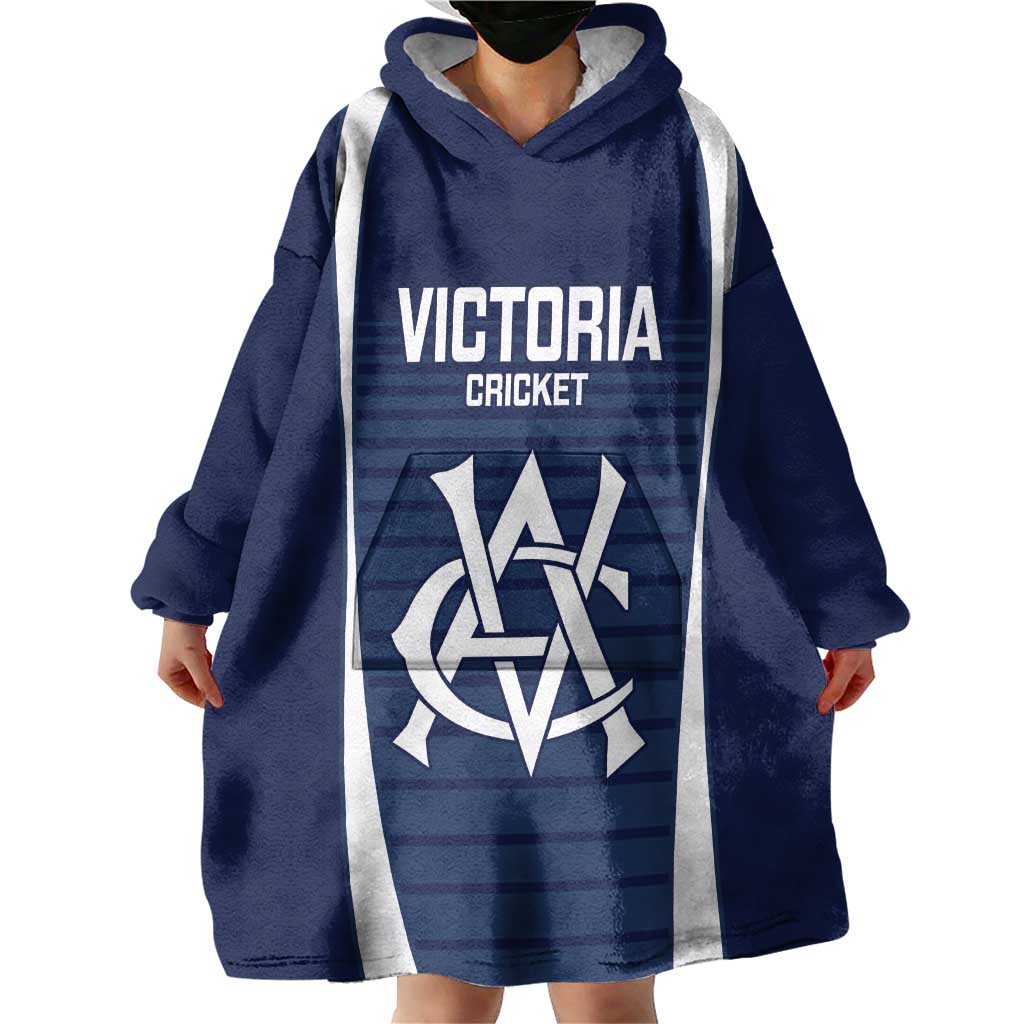 Custom Victoria Cricket Wearable Blanket Hoodie Go Champions - Sporty Style - Vibe Hoodie Shop