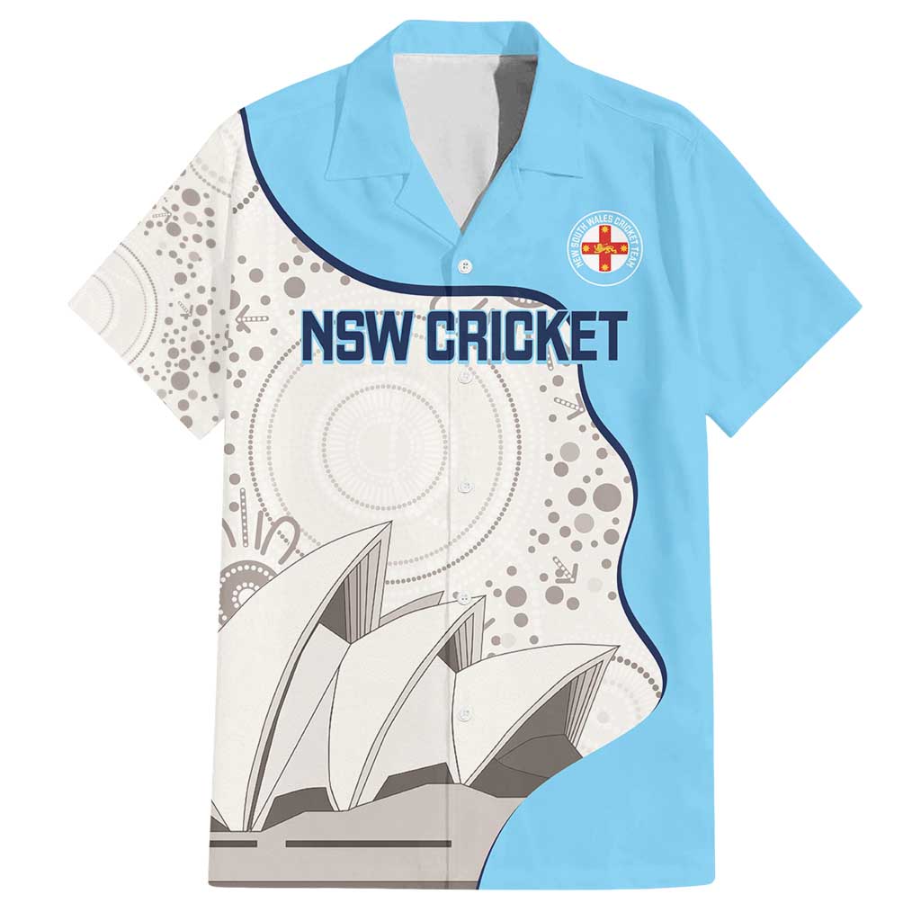 Custom New South Wales Cricket Family Matching Long Sleeve Bodycon Dress and Hawaiian Shirt Go NSW - Aboriginal Art