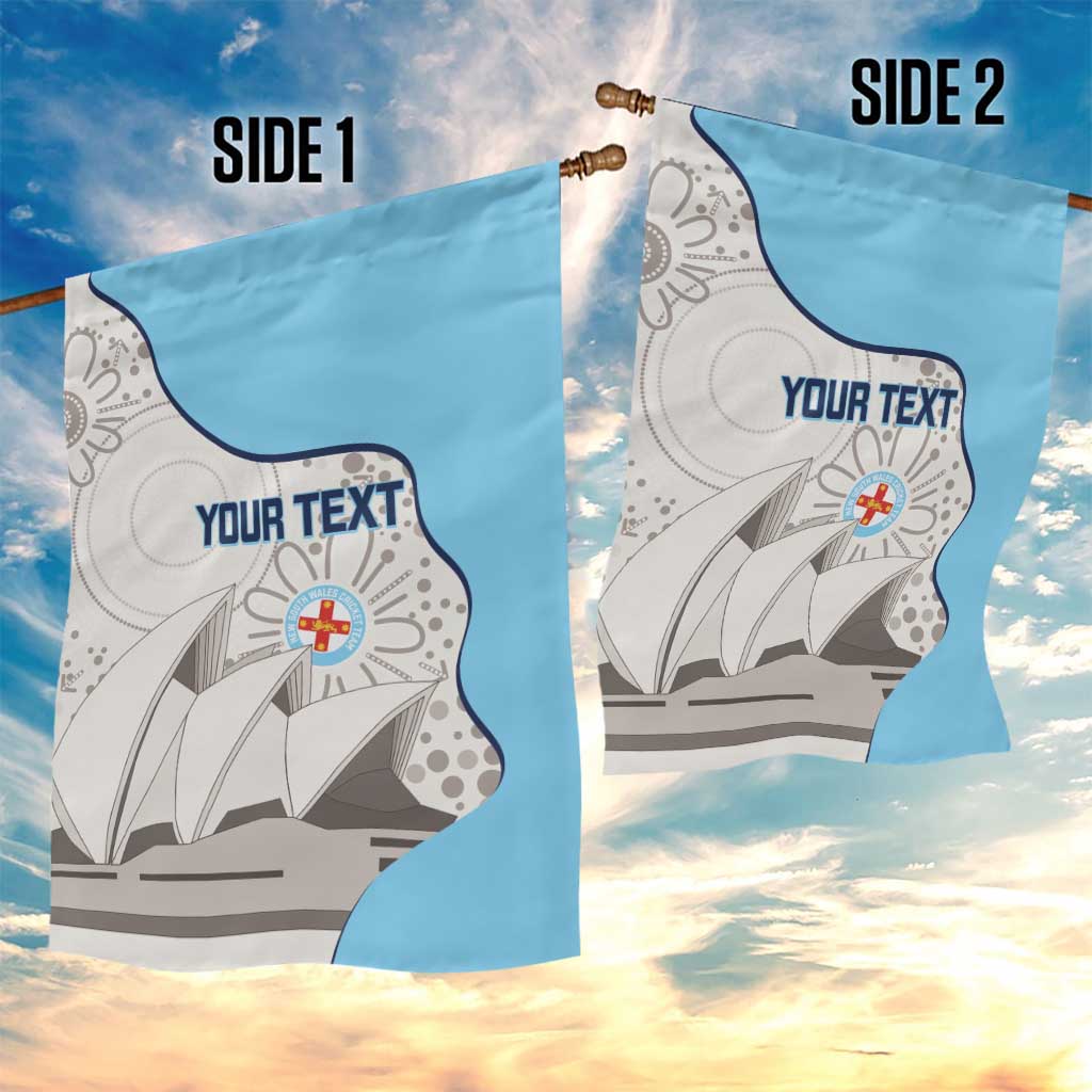 Custom New South Wales Cricket Garden Flag Go NSW - Aboriginal Art - Vibe Hoodie Shop