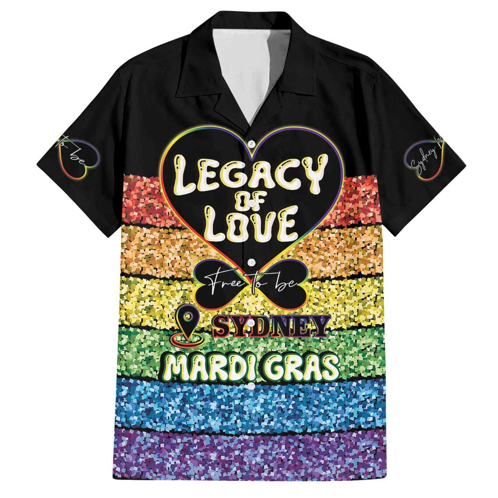 Free To Be Sydney Mardi Gras Family Matching Long Sleeve Bodycon Dress and Hawaiian Shirt Legacy Of Love