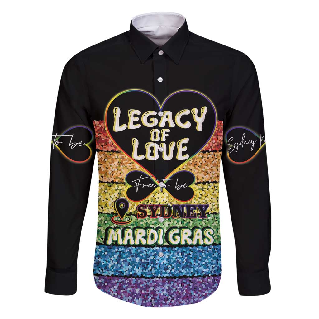 Free To Be Sydney Mardi Gras Family Matching Long Sleeve Bodycon Dress and Hawaiian Shirt Legacy Of Love