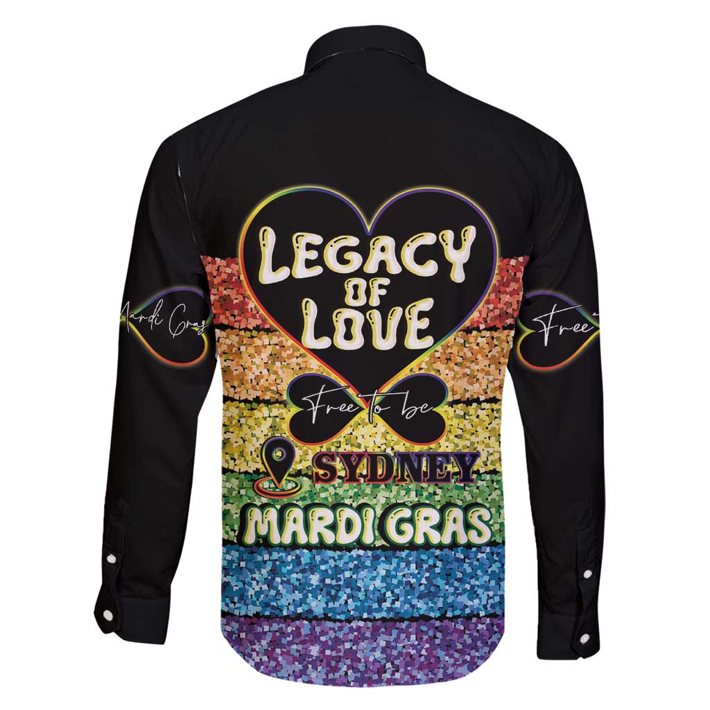 Free To Be Sydney Mardi Gras Family Matching Long Sleeve Bodycon Dress and Hawaiian Shirt Legacy Of Love