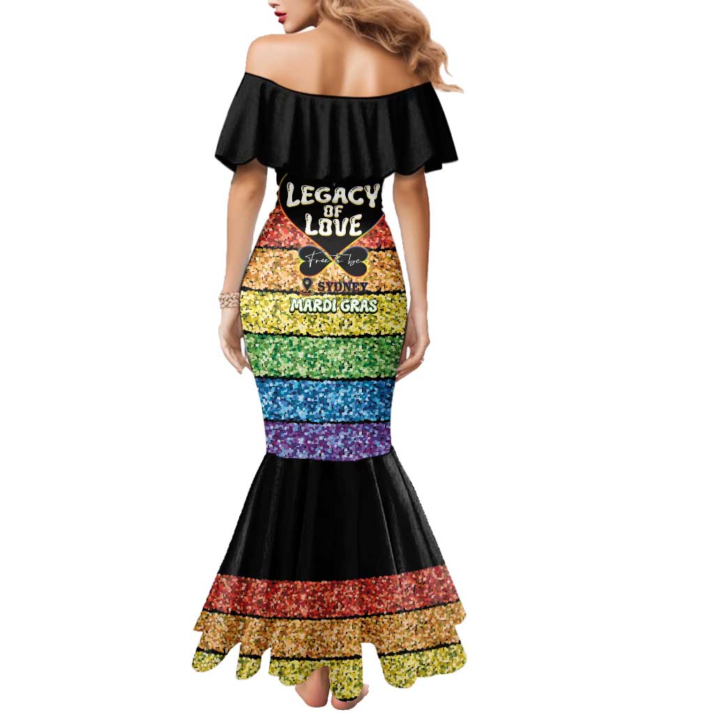 Free To Be Sydney Mardi Gras Family Matching Mermaid Dress and Hawaiian Shirt Legacy Of Love