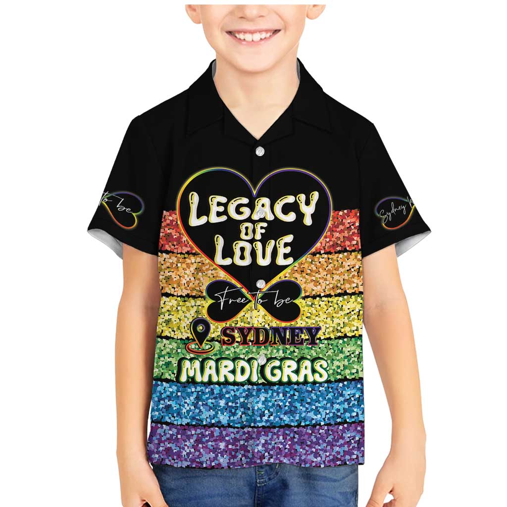 Free To Be Sydney Mardi Gras Family Matching Mermaid Dress and Hawaiian Shirt Legacy Of Love