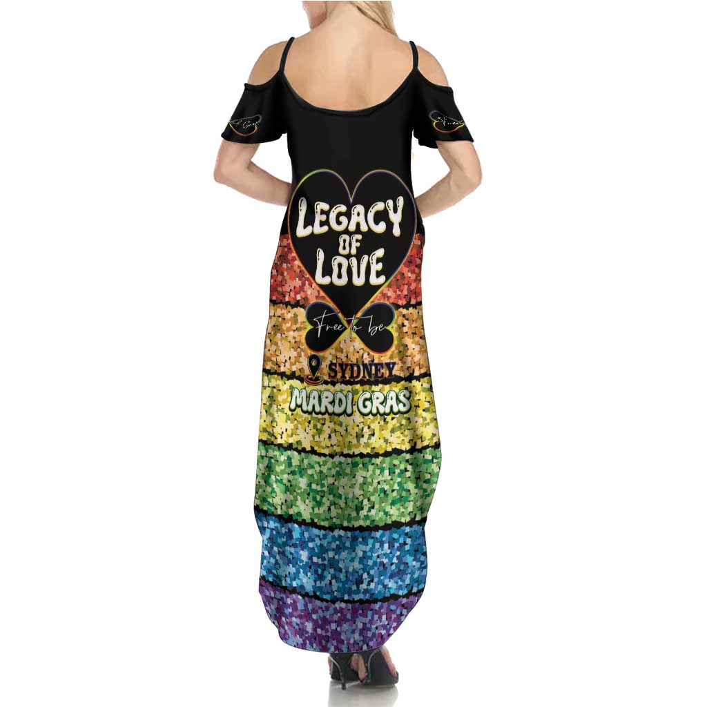 Free To Be Sydney Mardi Gras Family Matching Summer Maxi Dress and Hawaiian Shirt Legacy Of Love