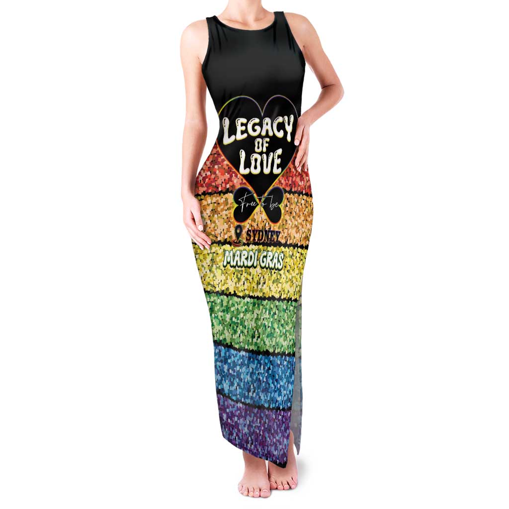 Free To Be Sydney Mardi Gras Family Matching Tank Maxi Dress and Hawaiian Shirt Legacy Of Love