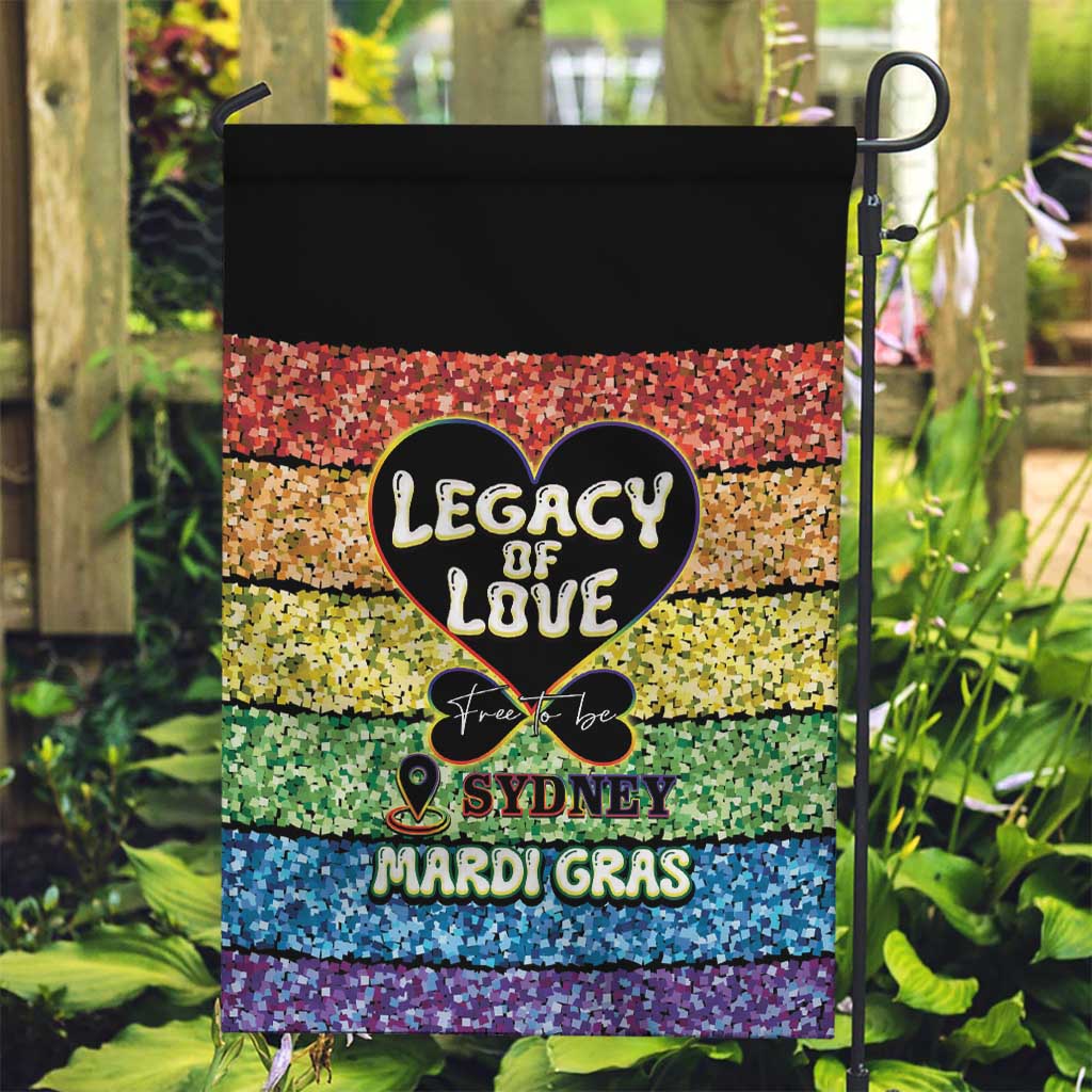 Free To Be Sydney Mardi Gras Garden Flag Legacy Of Love - Vibe Hoodie Shop