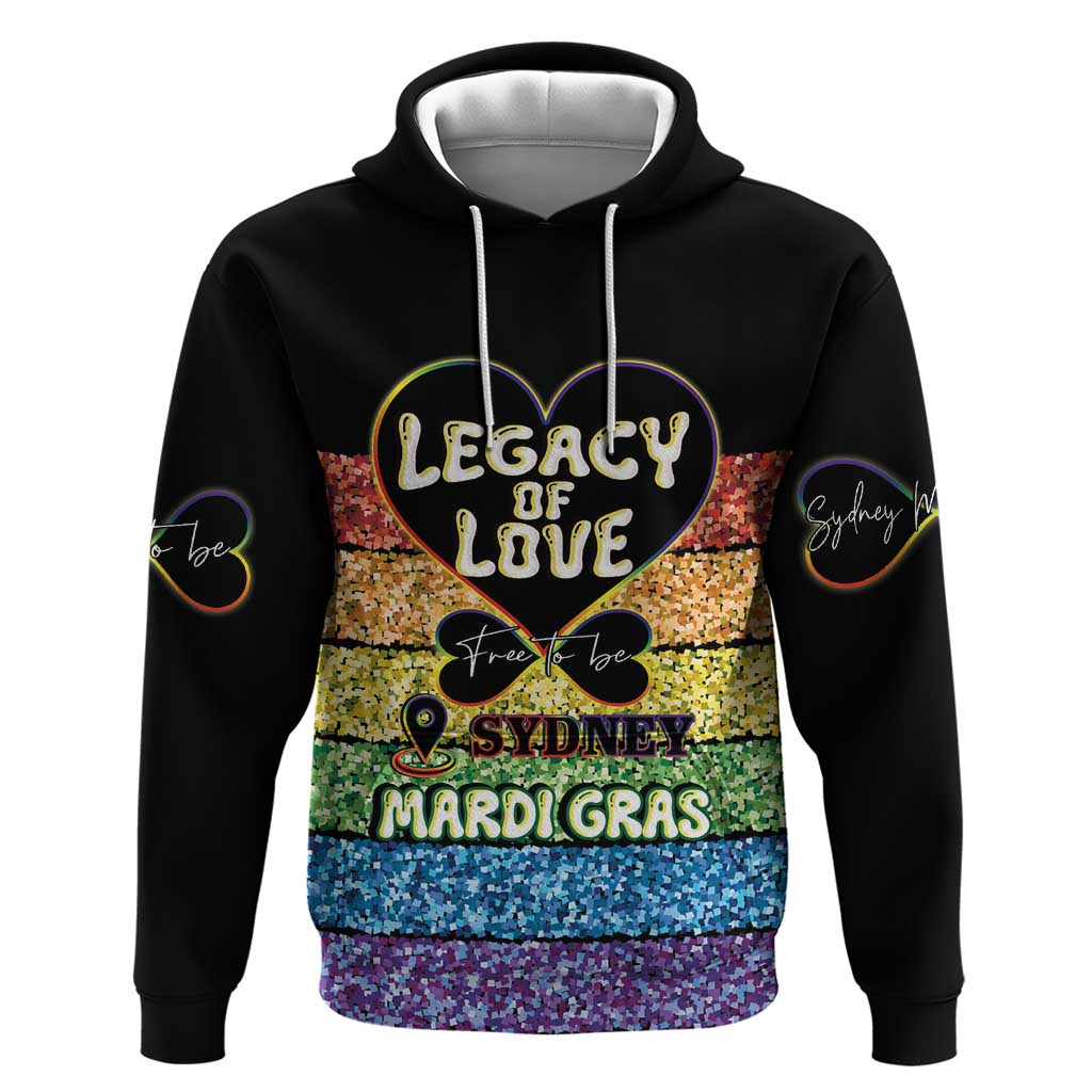 Free To Be Sydney Mardi Gras Hoodie Legacy Of Love - Vibe Hoodie Shop