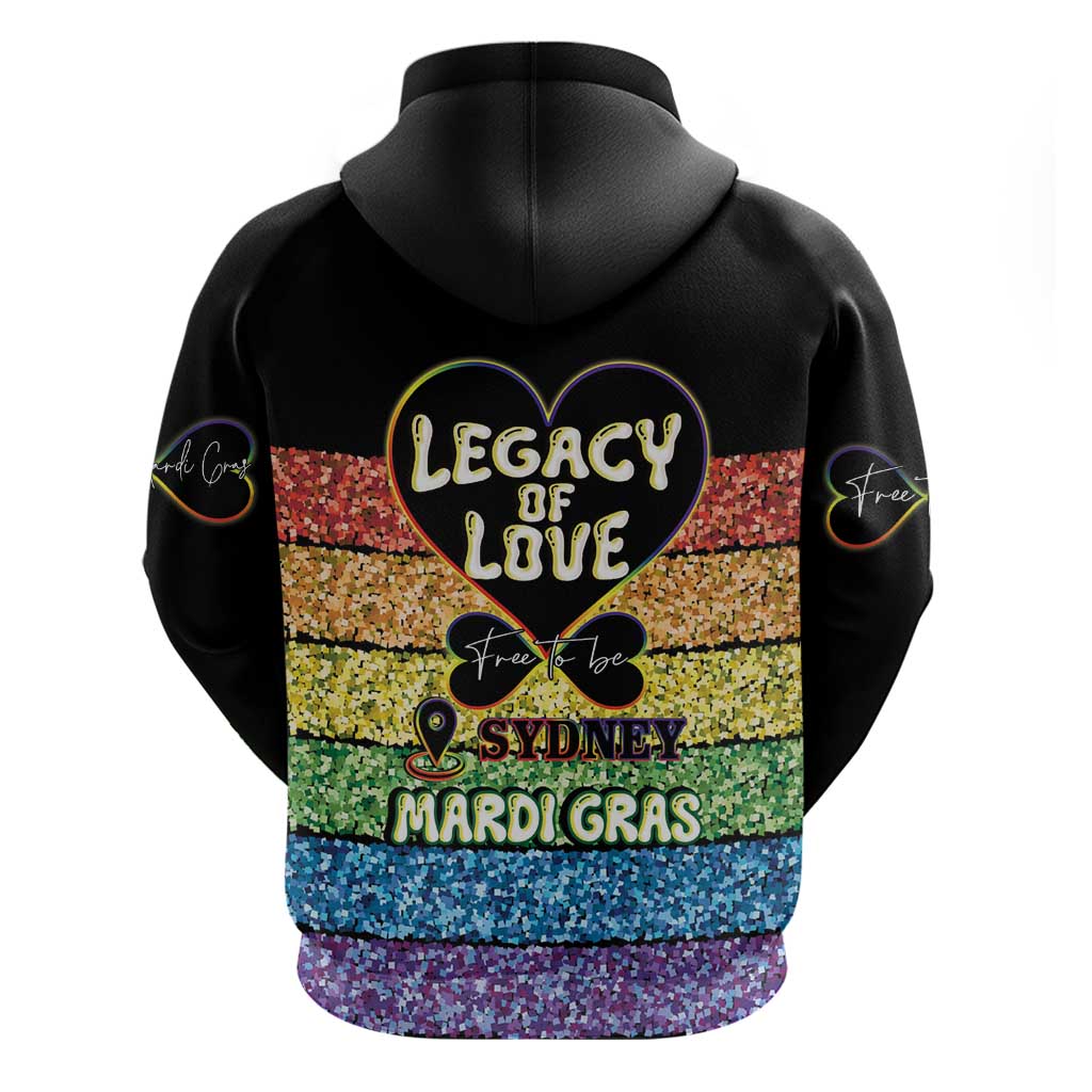 Free To Be Sydney Mardi Gras Hoodie Legacy Of Love - Vibe Hoodie Shop