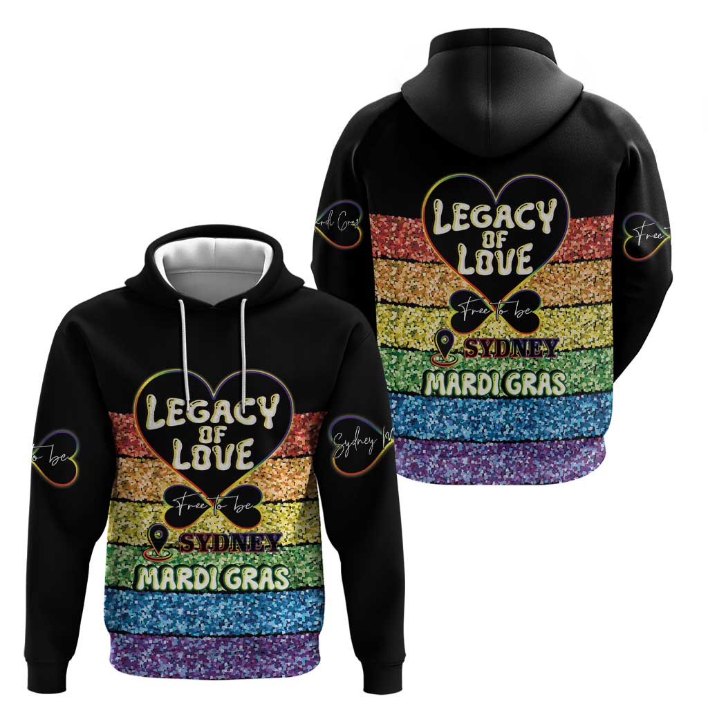 Free To Be Sydney Mardi Gras Hoodie Legacy Of Love - Vibe Hoodie Shop