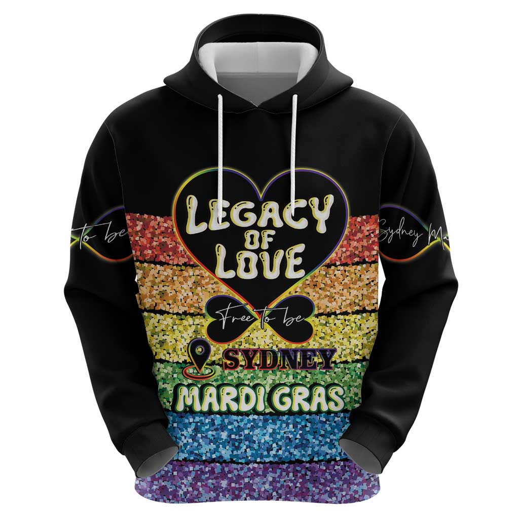 Free To Be Sydney Mardi Gras Hoodie Legacy Of Love - Vibe Hoodie Shop