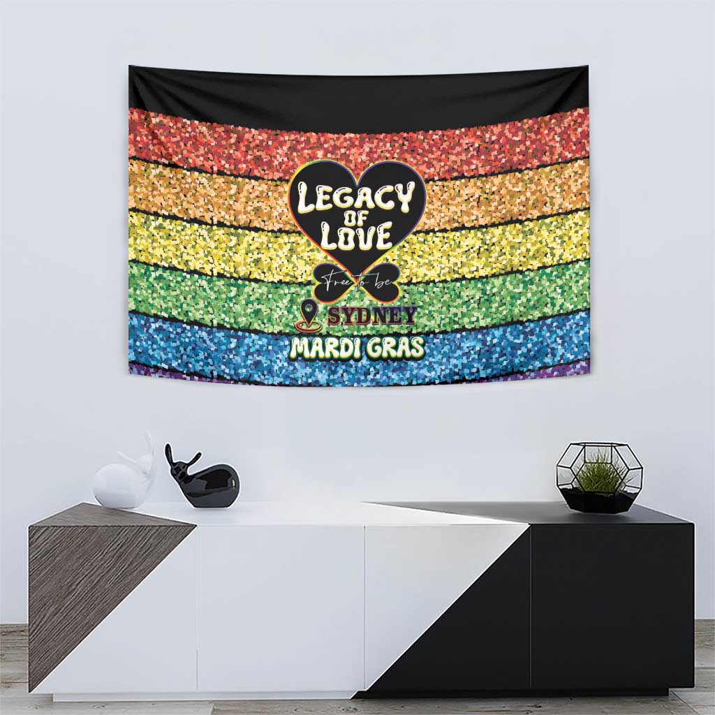 Free To Be Sydney Mardi Gras Tapestry Legacy Of Love - Vibe Hoodie Shop