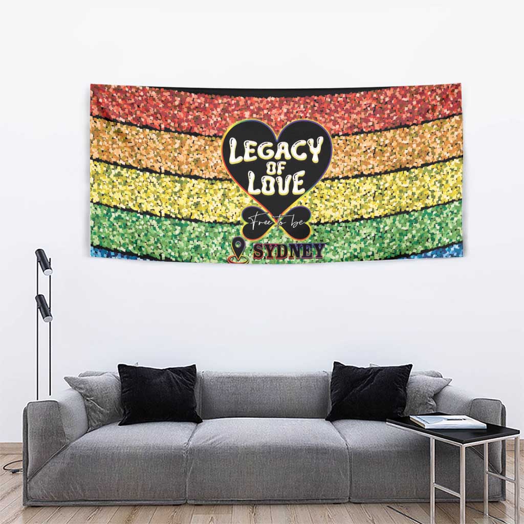 Free To Be Sydney Mardi Gras Tapestry Legacy Of Love - Vibe Hoodie Shop