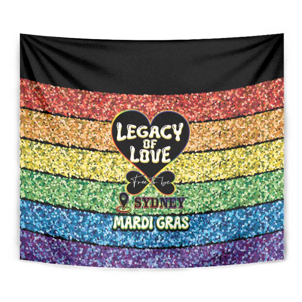 Free To Be Sydney Mardi Gras Tapestry Legacy Of Love - Vibe Hoodie Shop