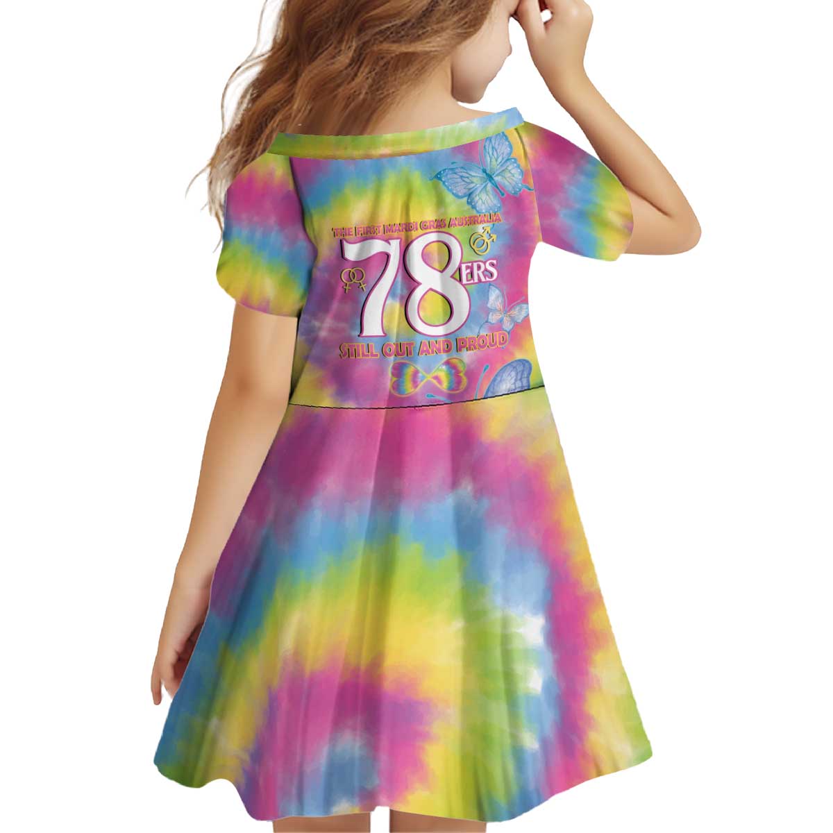 First Sydney Madri Gras Australia Kid Short Sleeve Dress 78ers Still Out And Proud - Vibe Hoodie Shop