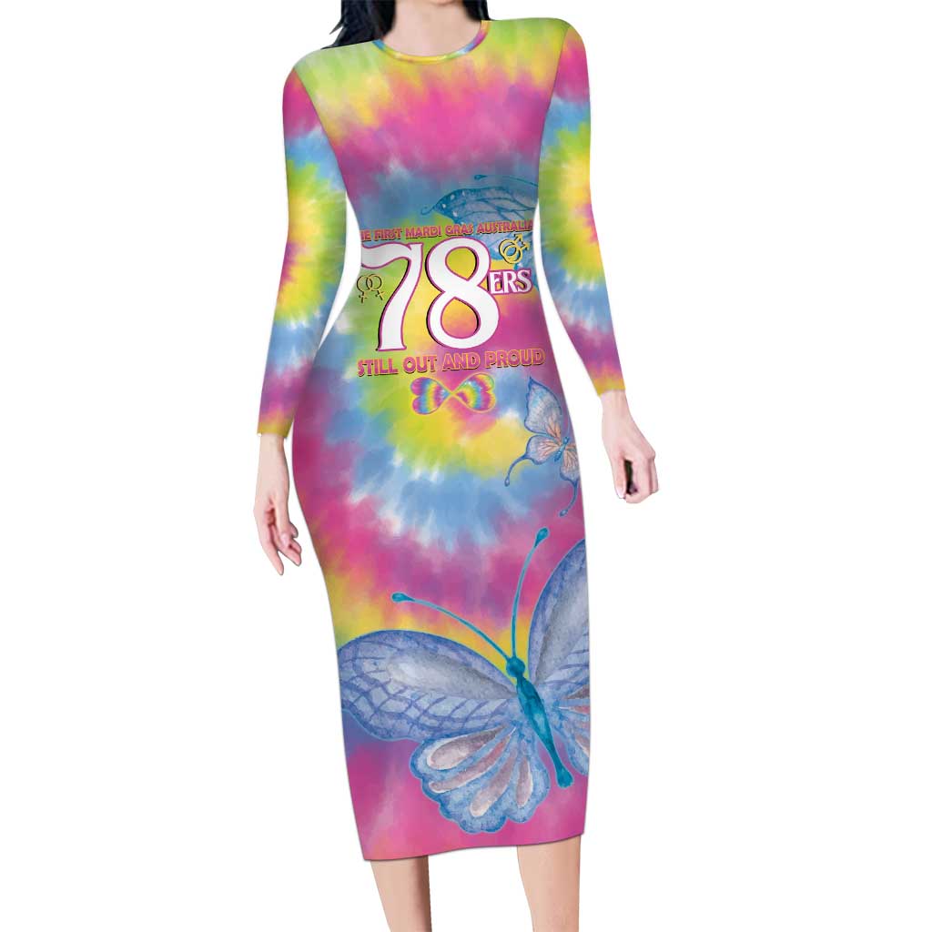 First Sydney Madri Gras Australia Long Sleeve Bodycon Dress 78ers Still Out And Proud