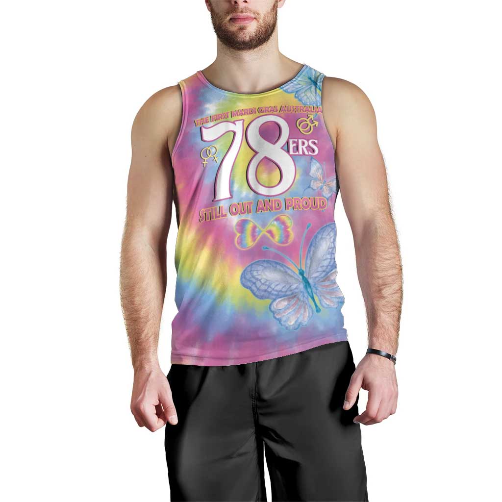 First Sydney Madri Gras Australia Men Tank Top 78ers Still Out And Proud - Vibe Hoodie Shop