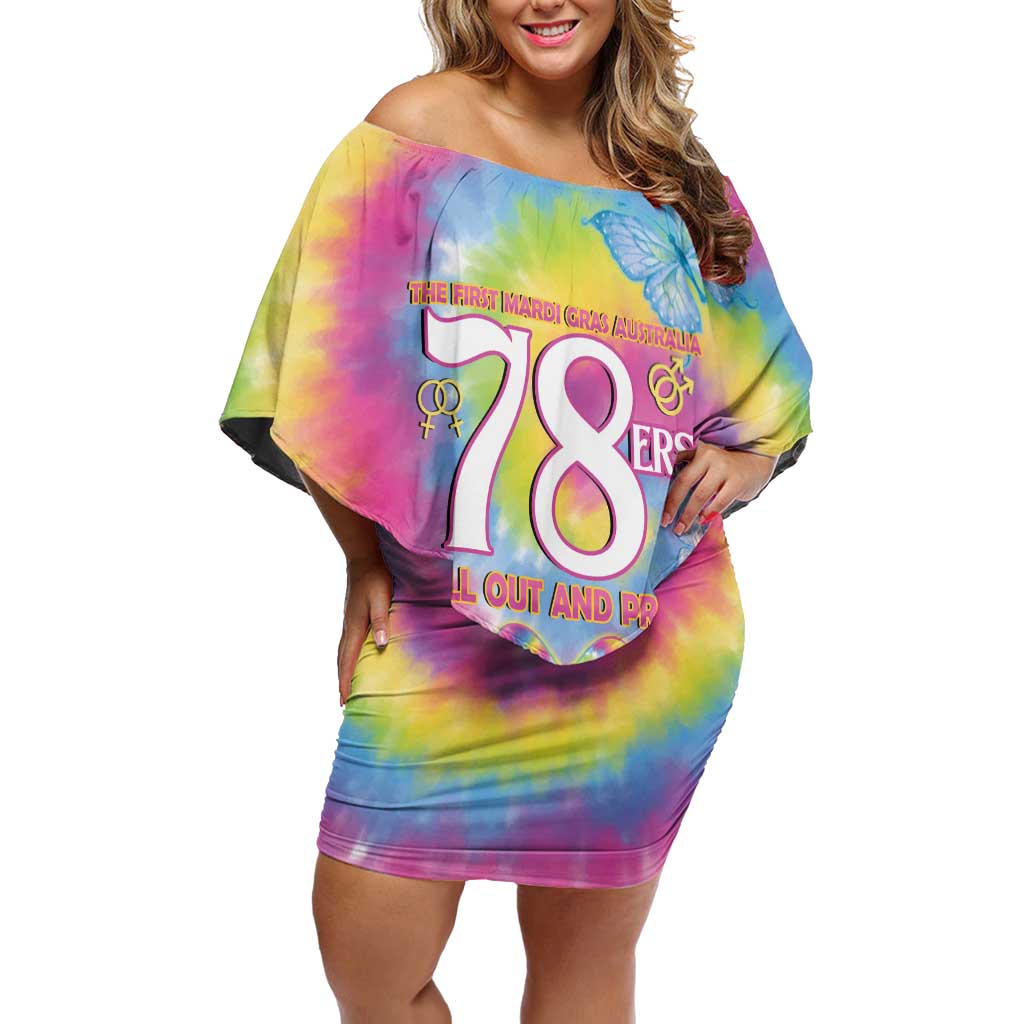 First Sydney Madri Gras Australia Off Shoulder Short Dress 78ers Still Out And Proud