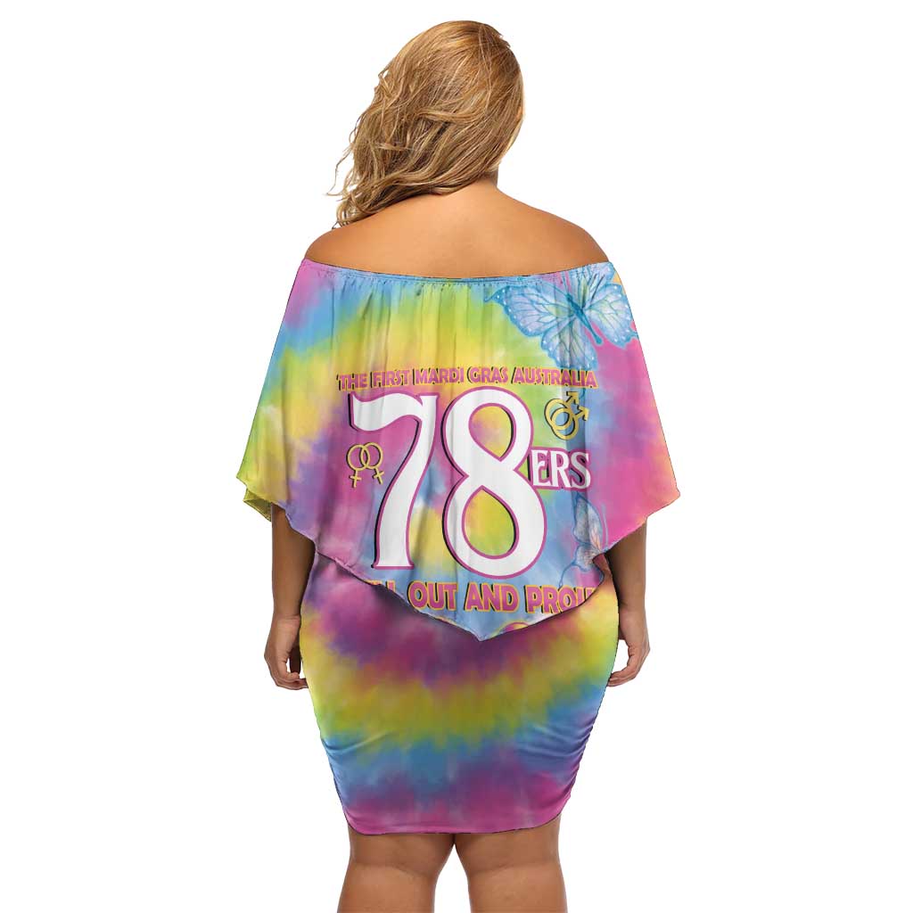 First Sydney Madri Gras Australia Off Shoulder Short Dress 78ers Still Out And Proud