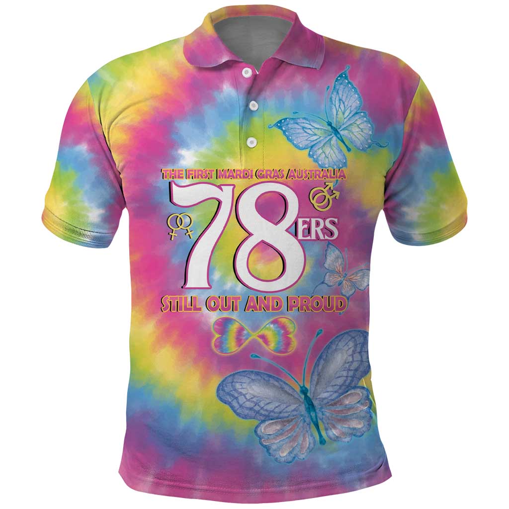 First Sydney Madri Gras Australia Polo Shirt 78ers Still Out And Proud - Vibe Hoodie Shop