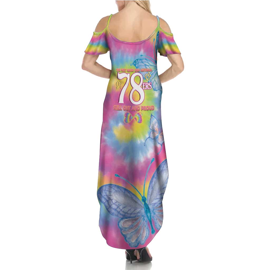 First Sydney Madri Gras Australia Summer Maxi Dress 78ers Still Out And Proud