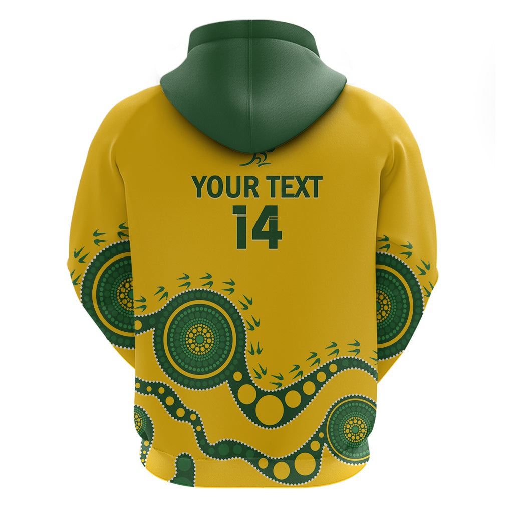 Custom Australia Rugby Hoodie Go Wallaroos 2024 Pacific Aboriginal Art - Vibe Hoodie Shop