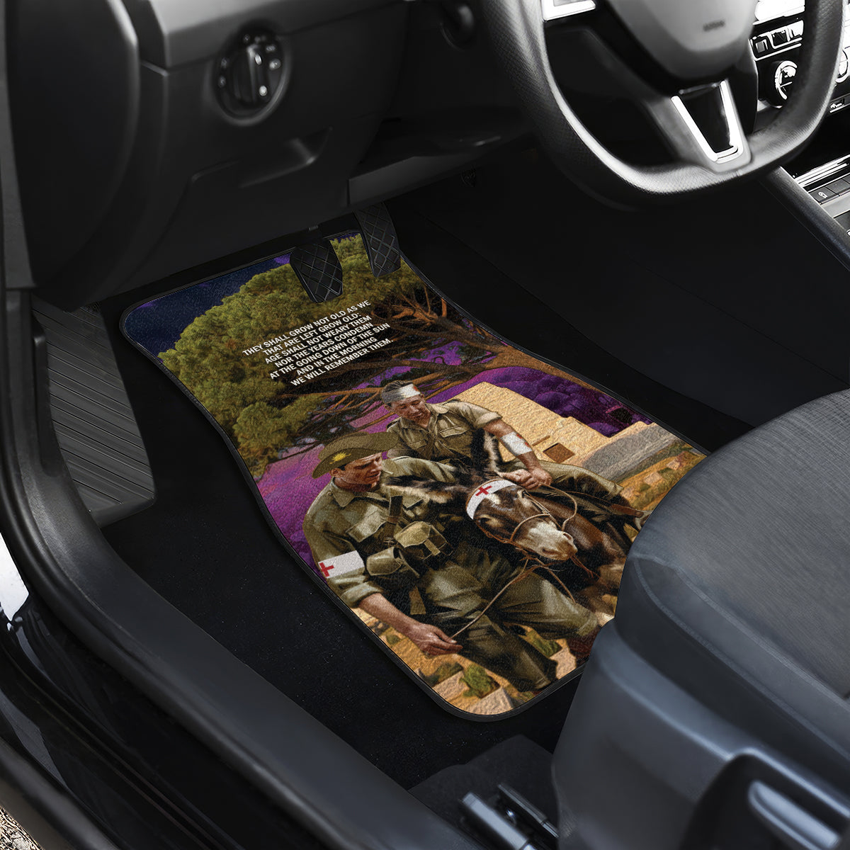 Australia ANZAC Day Car Mats Lonesome Pine Australian Army With Donkey