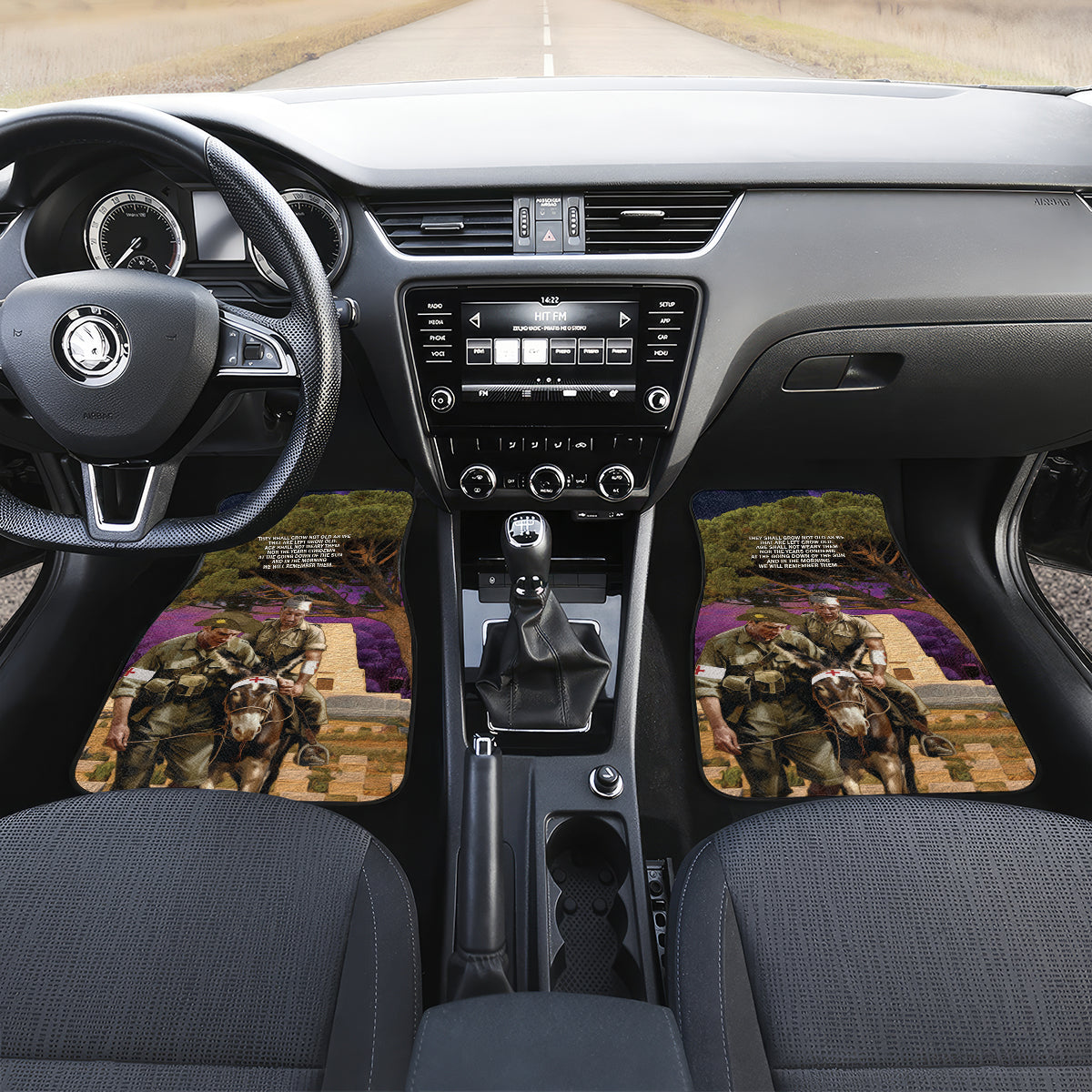 Australia ANZAC Day Car Mats Lonesome Pine Australian Army With Donkey