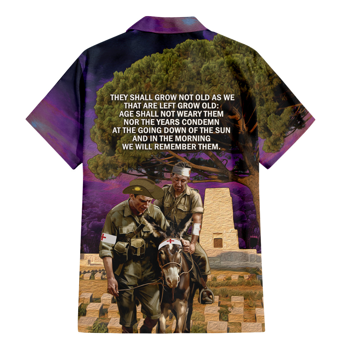 Australia ANZAC Day Family Matching Mermaid Dress and Hawaiian Shirt Lonesome Pine Australian Army With Donkey